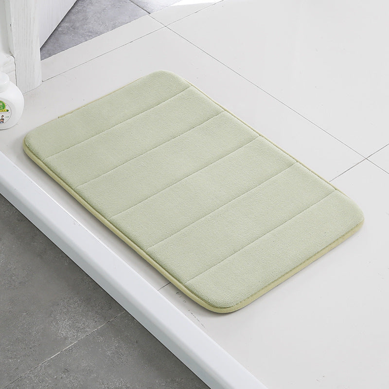 Home Bath Mat Coral Fleece Bathroom Toilet Floor Mat