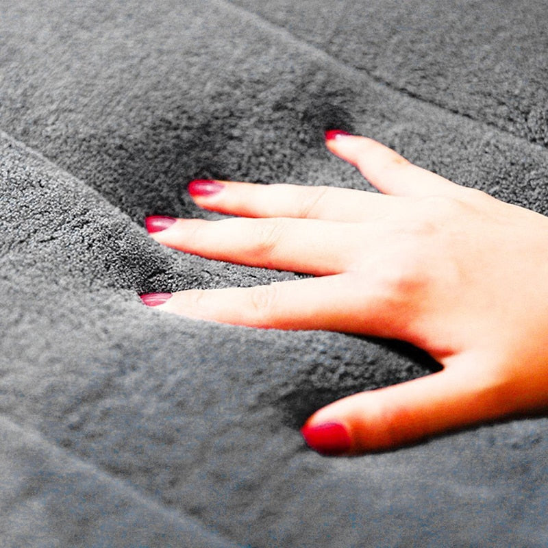 Home Bath Mat Coral Fleece Bathroom Toilet Floor Mat