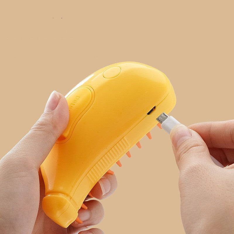 3 In 1 Pet Steam Brush Cat Dog Cleaning Steamy Spray