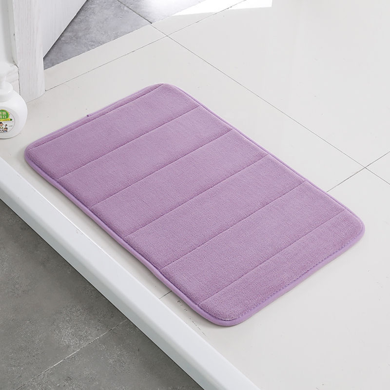Home Bath Mat Coral Fleece Bathroom Toilet Floor Mat