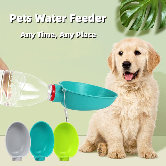 Portable Dog Drinking Bowl Outdoor Water Feeding Pet
